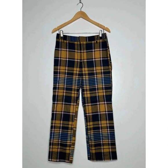 Urban Outfitters Claire Plaid Trouser Crop Pants Size 6 - Picture 3 of 11